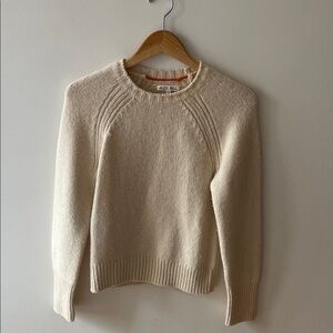 Alex Mill Natural Cream Raglan Crewneck Sweater